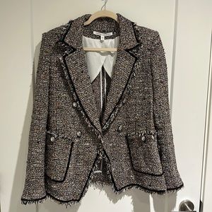 Veronica Beard Tweed Pattern Blazer